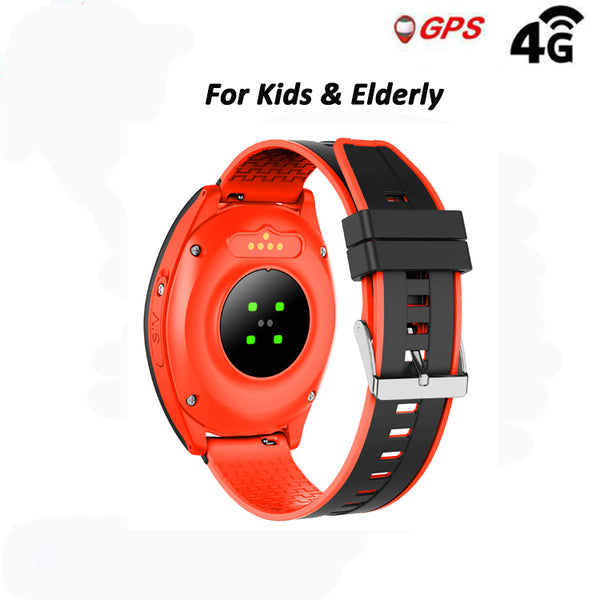 GPS Smart Phone Watch, Laxcido 4G Heart Rate Blood Pressure Monitoring Smartwatch, Video Call Pedometer Geo-Fence SOS Voice Messages Waterproof GPS Fitness Tracker Watch