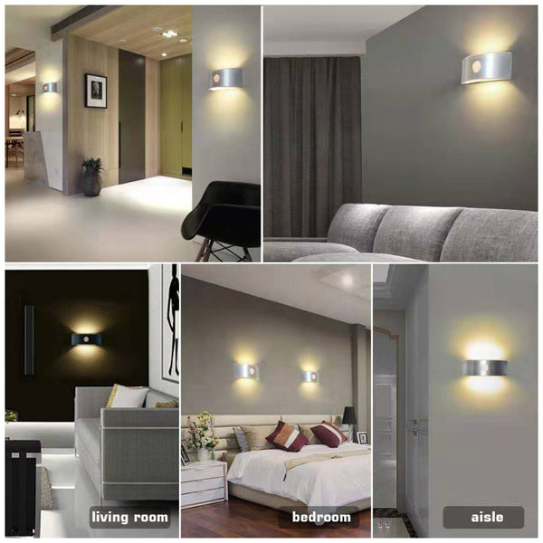 Motion Sensor Light Rechargeable Cordless Battery-Powered LED Closet Light, Anywhere Portable Little Night Light,for Hallway,Stair,Bedroom,Kitchen,Storage Room