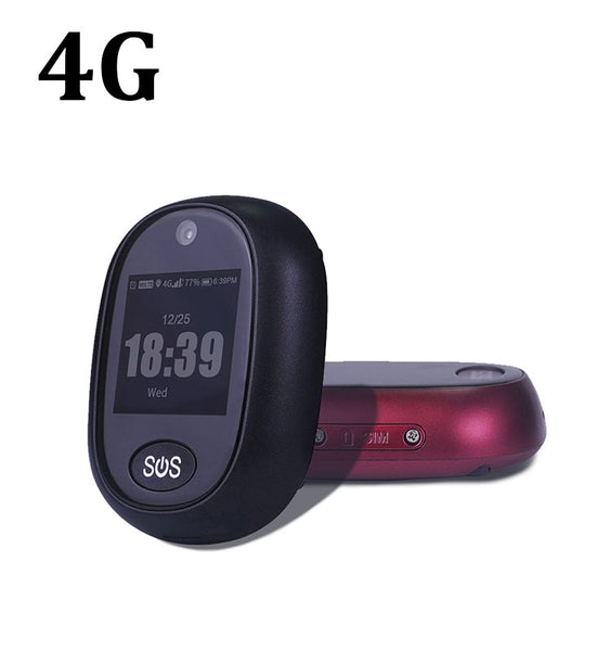 4G Fall Alert Pedometer Real-time Tracking SOS Alarm Phone Call Pendant Gps Tracker for Elderly Dementia Alzheimer's
